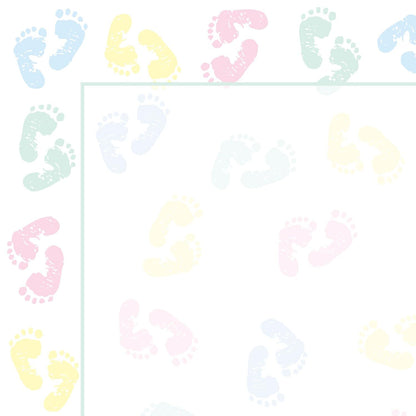 Great Papers! Baby Feet Letterhead, 80 Count, 8.5"x11" (2014127)