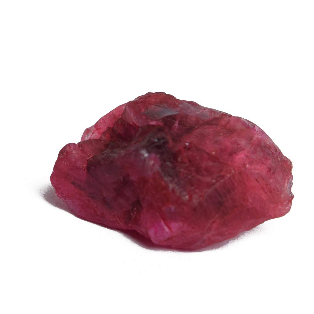 GEMHUB Untreated Raw Rough Ruby 23.00 Ct. Certified Uncut Healing Crystal Natural Red Ruby Gem