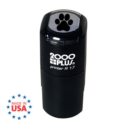 Paw Print Stamp / 2000 Plus Self Inking Animal Paw Print Stamper/Black Ink Imprint School Planner Worksheet Card Stamp