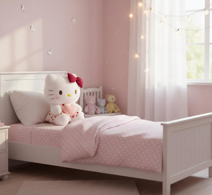 AlphaDesignLuxe 12″ Big Pink Heart Kitty Plush Toy – Kawaii Cat Stuffed Animal, Soft Plush Doll Gift for Kids, Teens & Collectors