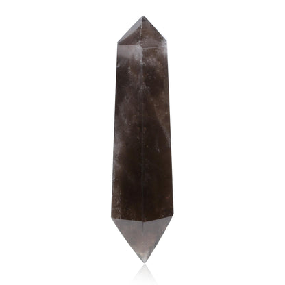 YATOJUZI 3.5" Healing Crystals Wand Smoky Quartz Hexagonal Crystal Points Natural Crystals and Healing Stones Large for Meditation Divination Reiki Energy Balancing 1PCS