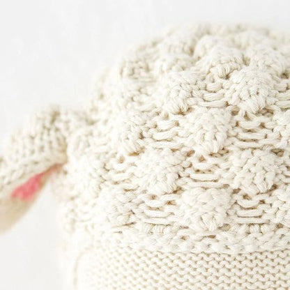 cuddle + kind Lucy The Lamb Regular 20" Hand-Knit Doll – 1 Doll = 10 Meals, Fair Trade, Heirloom Quality, Handcrafted in Peru, 100% Cotton Yarn
