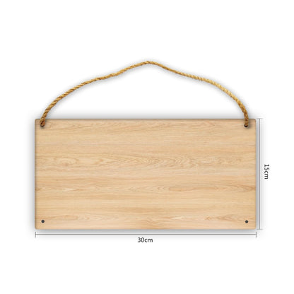 ZOLRITH Personalized Wooden Signs with Name Logo Photo Any Text Customizable Garden Sign Customized Room Sign Wall Hanging Sign Decoration for Front Door Home Kitchen Garden, Rectangular-Blank 12"x6"