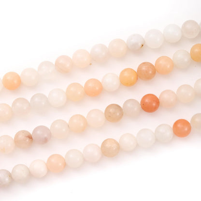 8mm 45pcs DIY Natural Pink Aventurine Stone Beads Round Healing Crystal Gemstone Loose Beads for Jewelry Making Handmade Bracelet Necklace