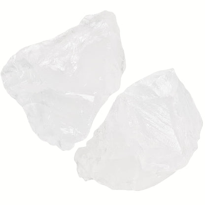 NUKAYAI 2Pcs Clear Quartz 1.8-2.2" Large Raw Crystals Natural Healing Stones Rough Rocks Clear Quartz Crystal for Polishing Wicca Reiki Decoration Tumbling DIY Wire Wrapping Rock Gifts