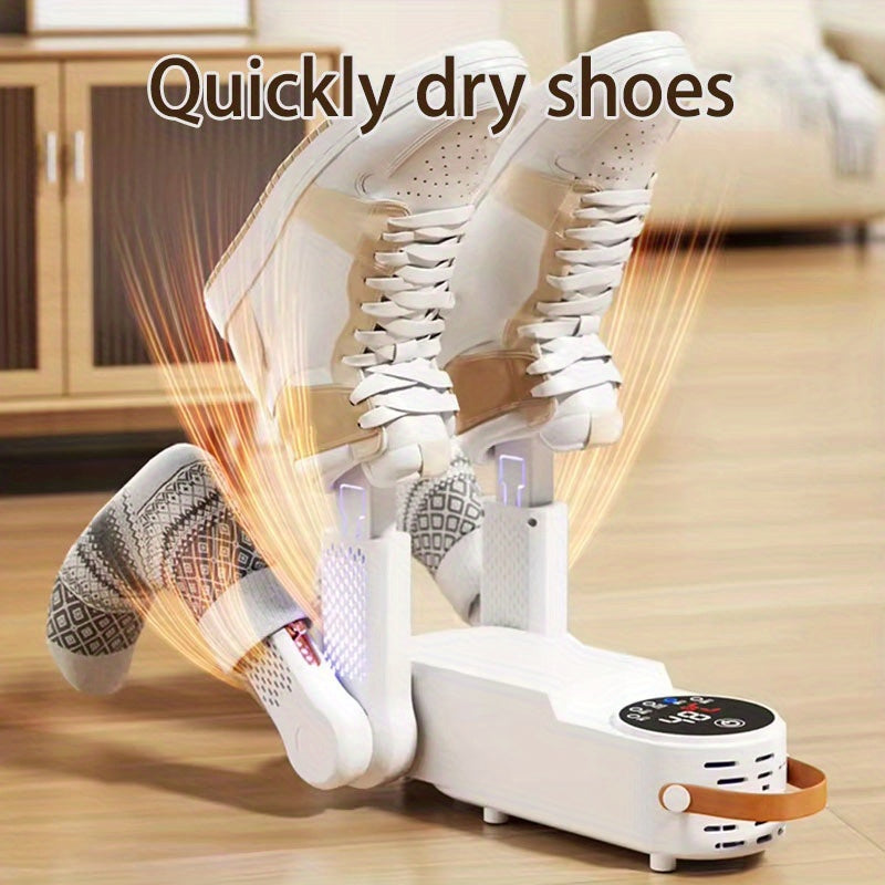 1pc Shoe Dryer, Portable Shoe Dryer, Dehumidifying And Deodorizing Dual-Arm Shoe Dryer, Foldable Adjustable Angle Dryer, Simple Storage, Perfect Solution to Wet Shoes, Suitable for Families, Dormitories And Hotels., Shoe Dryer Portable