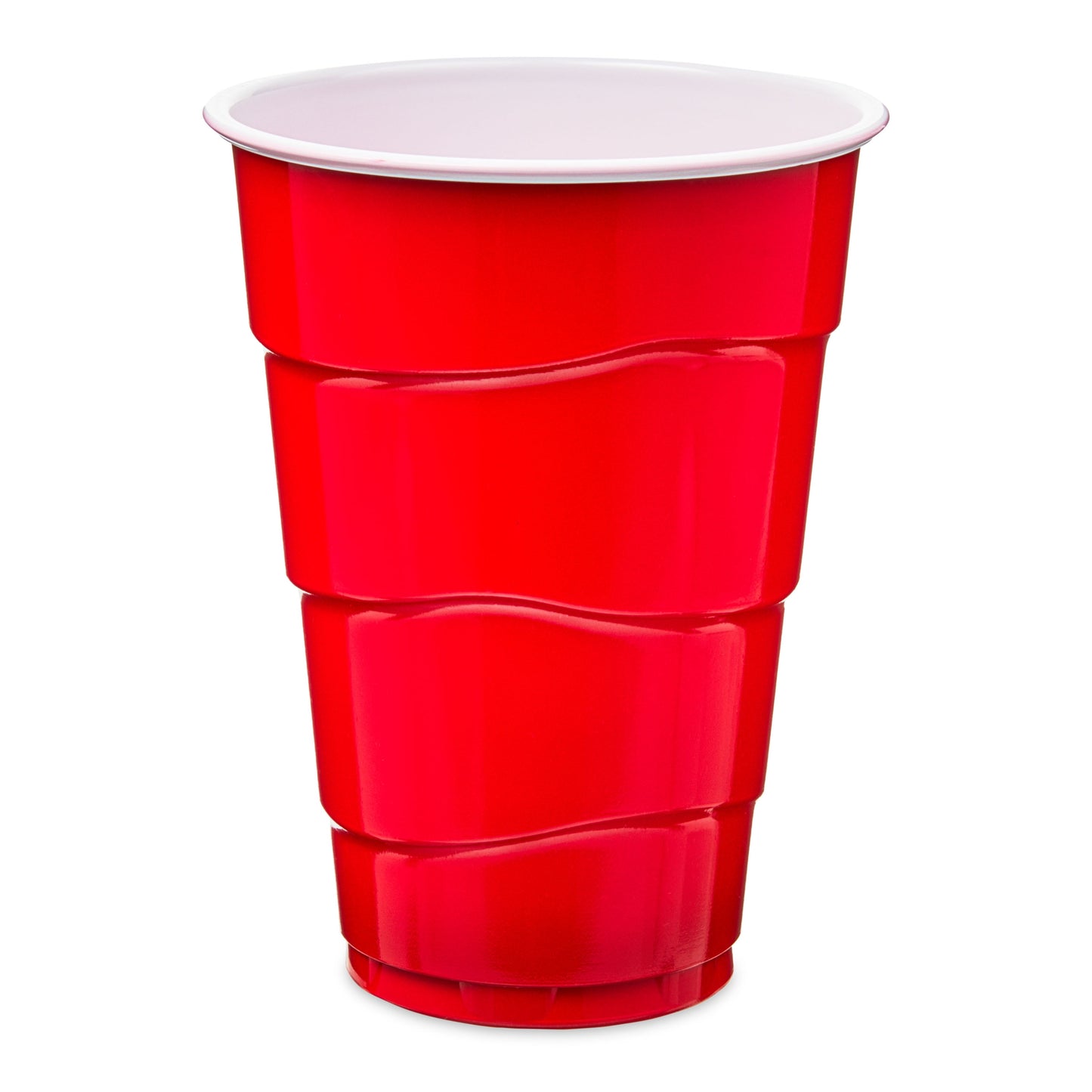 Great Value Red Disposable Plastic Party Cups, 18 oz, 50 Count