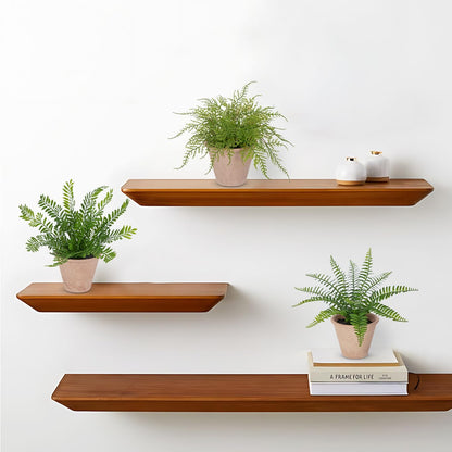 Nature Crafted 3 Pack Artificial Fern Plant, Small Fake Plants in Pot, Faux Fern Plant for Home Office Farmhouse Living Room Bathroom Kitchen Tabletop Desk Shelf Decoration