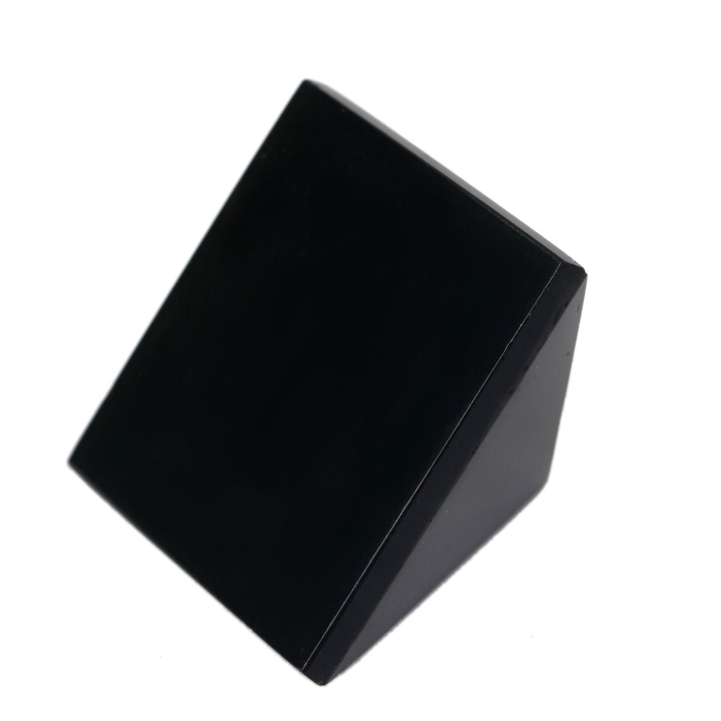 YWG Stone Black Obsidian 1.5" Pyramid Chakra Healing Crystal Reiki Stone Gemstone Radiation Deflection Home Decor Gift Decoration Crafts