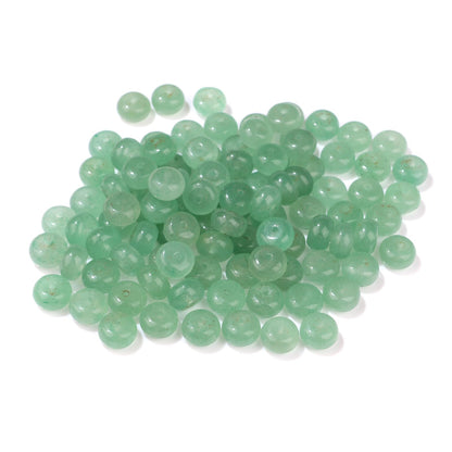 Raicegs 100pcs 5×8mm Rondelle Green Aventurine Beads Natural Gemstone Beads Abacus Disk Stone Loose Beads for Jewelry Making DIY Bracelets Necklace
