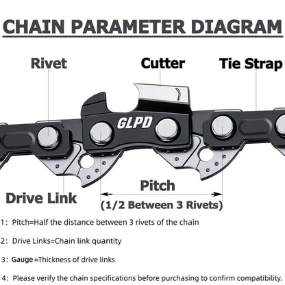 18 Inch Chainsaw Chain .325" Pitch .063" Gauge 68 Drive Links Fits for STIHL (PRE 2023 .063" Gauge) MS250, MS251 and More,V68 (3 chainsaw chains)