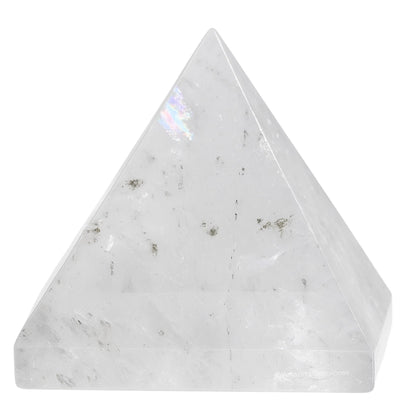 Amazing Gemstone Clear Quartz Pyramid Crystal Healing Stones - 2" Great Pyramid Figurine of Natural Stone Pyramid for Meditation, Reiki, Chakra Balancing and Crystal Pyramids Grid