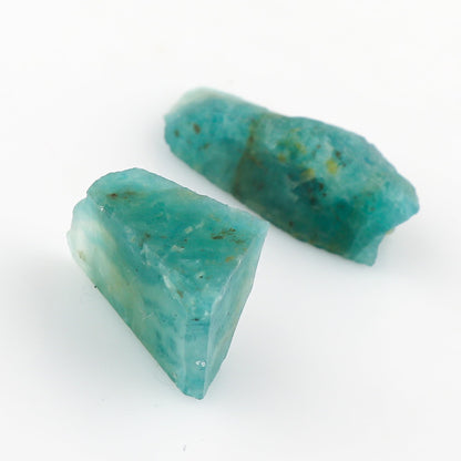 CRYSTALIS 2pcs Natural Big Grandidierite Loose Gemstone Wholesale Bulk Rough Jewelry Making Supply, Chakra & Healing Raw Stones, Wire Wrapping, DIY, Gem Collection [15-25mm]