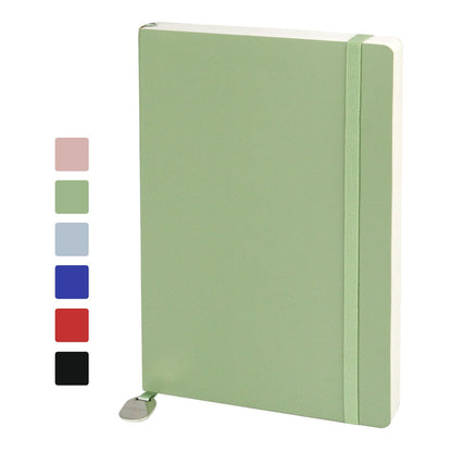 WETLOTE A5 Journal Notebook，Soft Cover - 5.6"x8.25" Line/Grid/Blank, 208 Pages, Soft Leather Journal for Home, Work & School(green,blank)