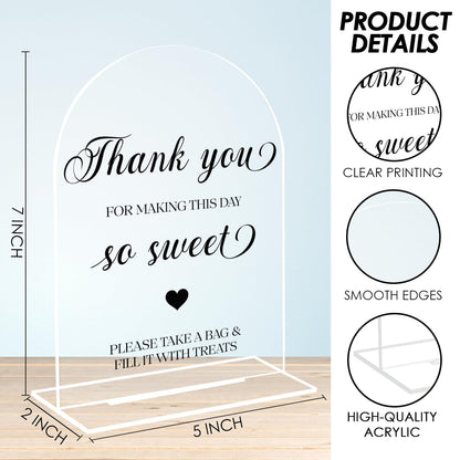 Candy Bar Sign, Dessert Table Sign, Wedding Engagement Bridal Shower Decor fo Ceremony Reception Party, Weddings Table Acrylic Sign