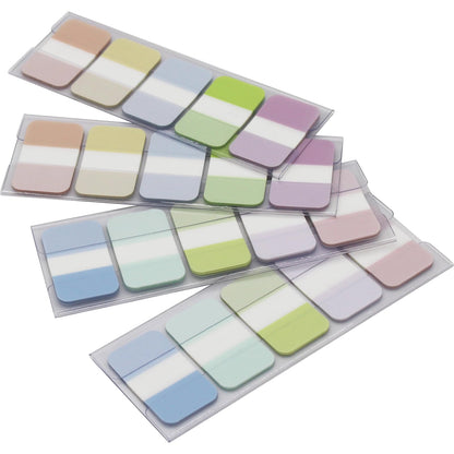 Tabs Flags Assorted Colors, 0.98 x 1.71 Inch Sticky Tabs, Easy to Post, 4 On-The-Go Dispensers/Pack, 400 Pages Total
