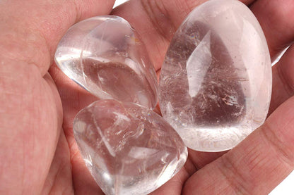 ZenQ 1/2 lb Tumbled Clear Quartz Stones for Wicca, Reiki, and Energy Crystal Healing, Natural Clear Quartz Crystal from Brazil