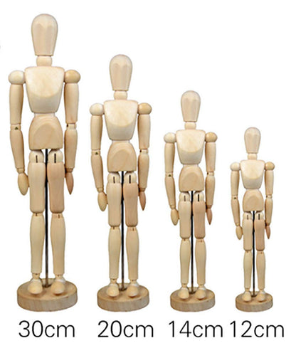 Artist Wooden Manikin Mannequin Sketching Lay Figure Drawing Model Aid Human Figure Artist Draw Painting Model Mannequin Jointed Doll for Art Drawing Human Figures