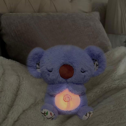 Anxiety Stuffed Animal - Relief Koala Bear for Adults & Kids, Soothing Plush with Breathing Motion, Calming Sleep Buddy, Music & Lights(Battery-Free)