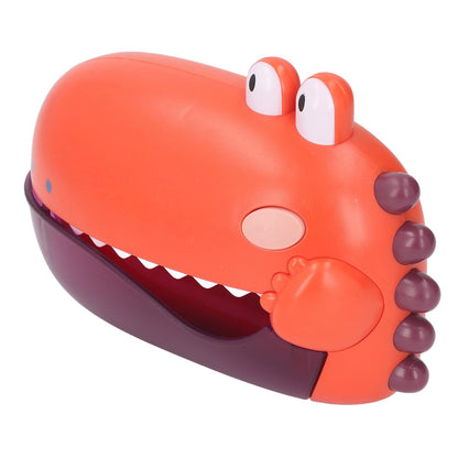 Bubble Machine Bad Toys, a Touch Activation Easy to Install Bubble Bath Bath Toy Cartoon Automatic for Babies for The Bathtub (Orange)