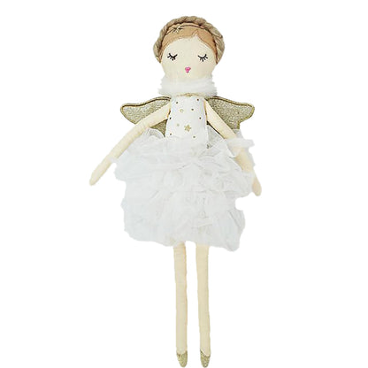 MON AMI Adele Small White Angel Stuffed Doll – 15”, Soft & Cuddly Plush Doll, Use as Toy or Room Decor, Great Gift for Kids of All Ages