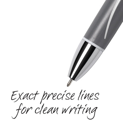 BIC Glide Exact Black Retractable Ballpoint Pens, Fine Point (0.7mm), 12-Count Pack, Ultra Smooth Writing Black Pens