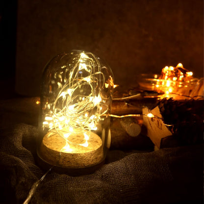 6 Pack 7Ft Starry String Lights No Remote Waterproof Fairy String Lights 20 Micro Starry LEDs On Silver Wire CR2032 Batteries Included for Wedding Centerpiece Party Christmas Table Decor Warm White