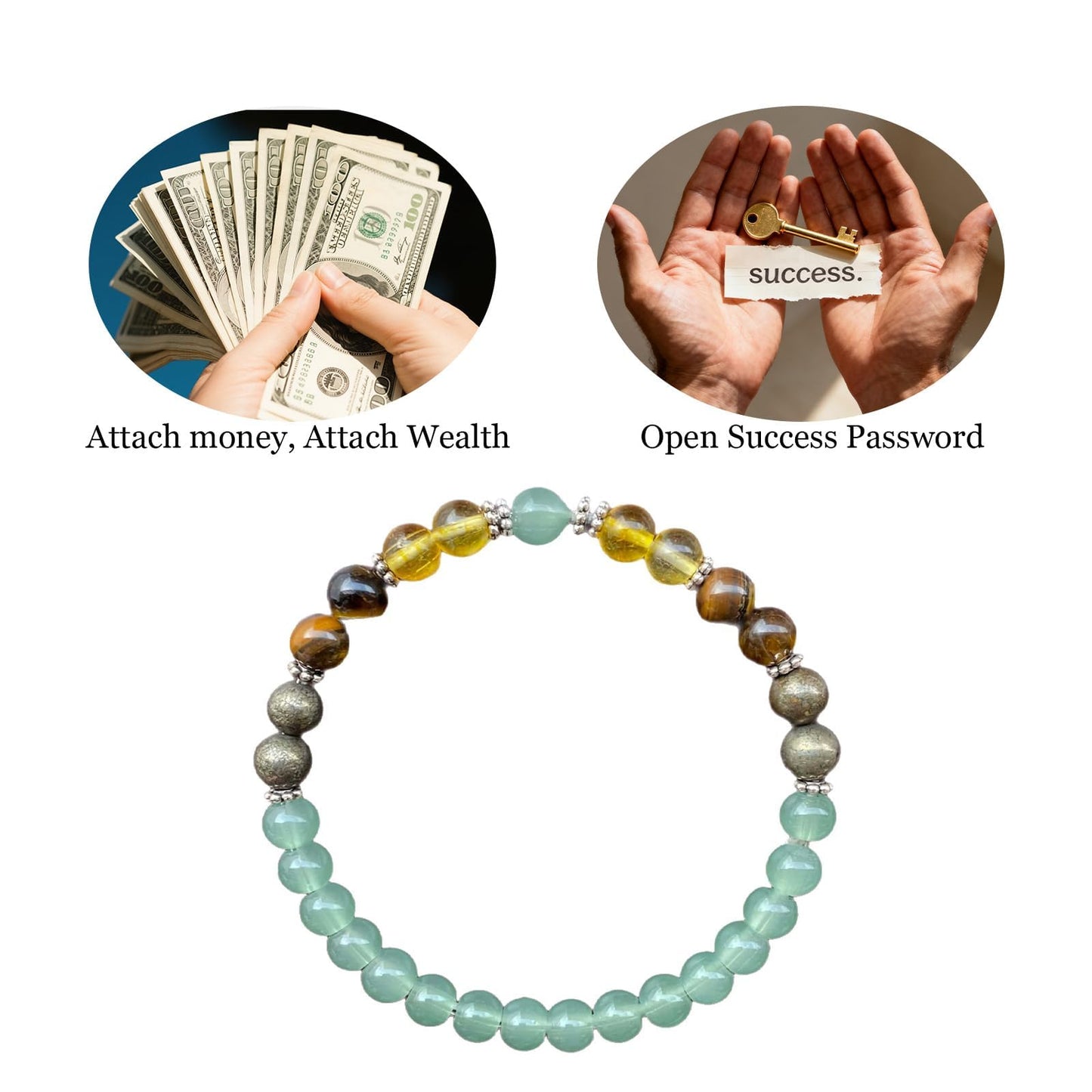 Long tiantian Crystal Money Bracelets for Women Wealth Attraction Green Jade Feng Shui Luck Bracelets Healing Protection Jewelry Spiritual Friend Birthday Jewelry Gifts
