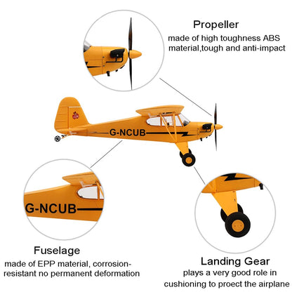Park10 Toys 5CH RC Plane A160 J3 RC Airplanes for Adults 3D/6G Mode Brushless Stunt RC Planes 2.4GHZ RC Glider with 2 Batteries and Spare Propeller