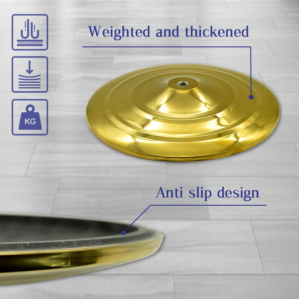 WJTQTBT Indoor Flag Pole Kit with Weighted & Thickened Base 6-8FT,Stainless Steel Commercial Indoor Flagpole for Office School City Hall,Heavy Duty Indoor Telescoping Flag Pole,Golden 1 Pack