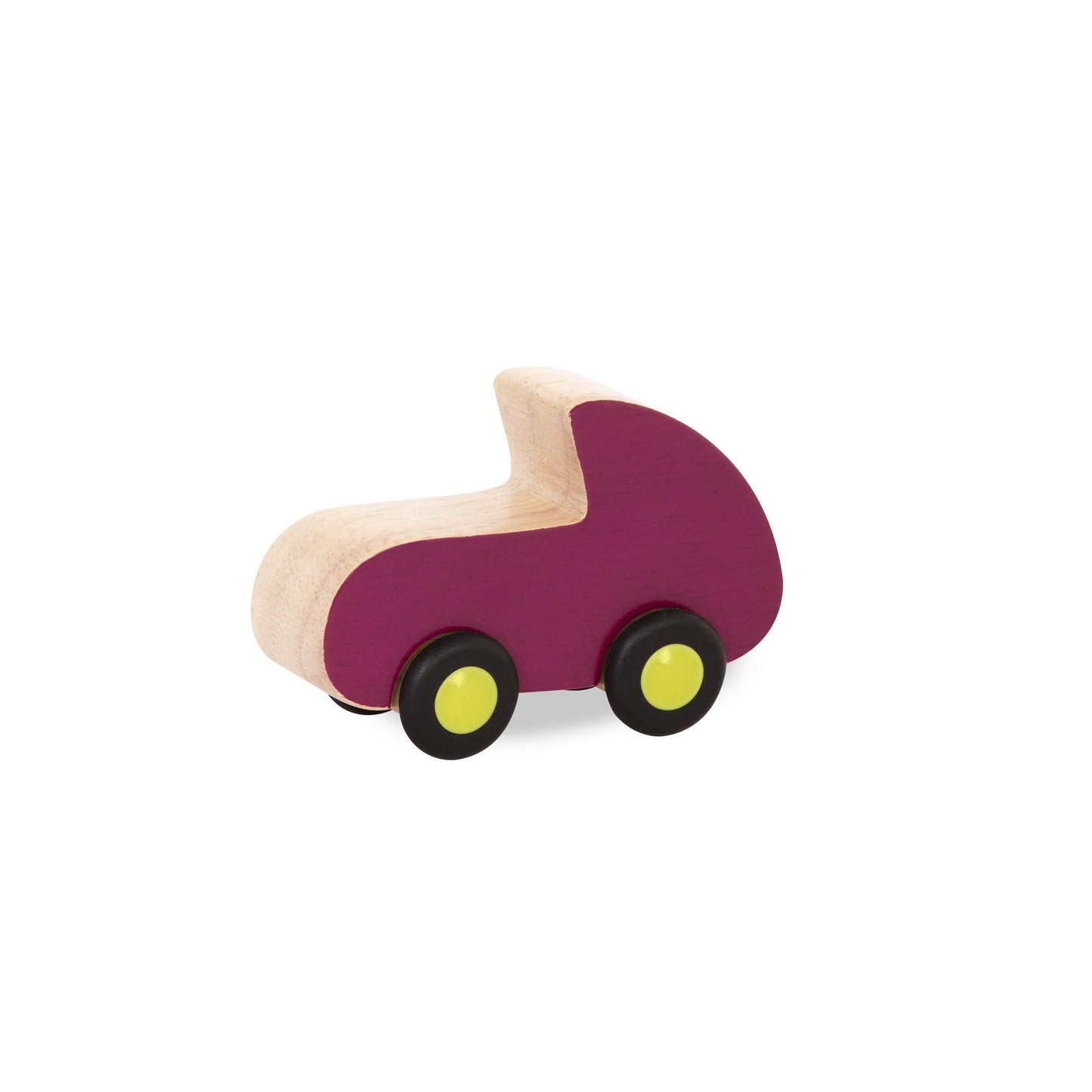 B. toys – Wooden Toy Cars Set with 6 Colorful Vehicles for Kids & Toddlers – Durable Trucks – Easy – Grip Kids Toys for Ages 1+