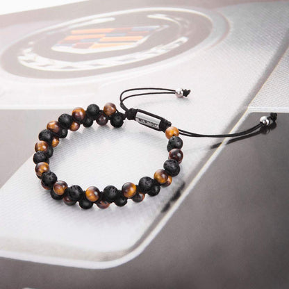 murtoo Bead Chakra Bracelets for Men and Women, Double-layered Healing Yoga Crystals Beaded Bracelet, Natural Stone Mens Bracelet for Meditation, Relax Anxiety