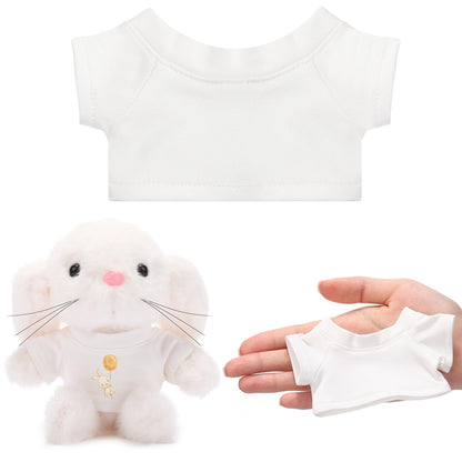 Litherr S Stuffed Animal Clothes Tshirt Fit 6 Inch Plush Animal Tiny Blank 17cm Stuffed Doll Shirt Accessory Make Your Unique Stuffed Doll Outfit