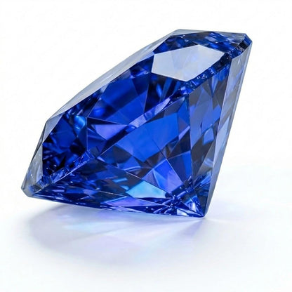 AGL Certified Lab Grown Sapphire, Brilliant Cut Loose Stone, for Fine Jewelry Making, 0.5 Carat (5mm)