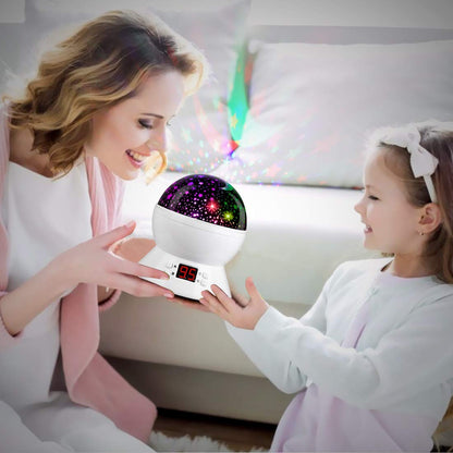 Kids Star Projector Night Light, Star Night Light Projector for Kids, Ceiling Stars Projection Lamp with Timer, 360° Rotating Night Light for Bedroom, Birthday Gift for 3 4 5 Year Old Girls Boys