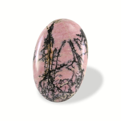 Nvzi Rhodonite Crystal Palm Stone, Worry Stones, Crystals and Healing Stones, Polished Rocks, Natural Gemstones, Chakra Stones for Healing Crystals Daily Use