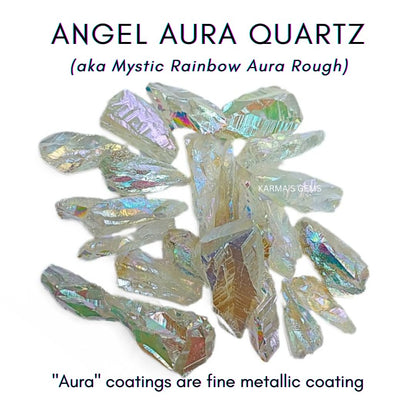 Crystals, Rocks, Jade, Crystals and Healing Stones, Witchcraft Supplies, Healing Crystals, Stones, Healing Stones, Rock Collection, Agate, Raw Stones (Angel Aura Quartz, 2 Pcs)