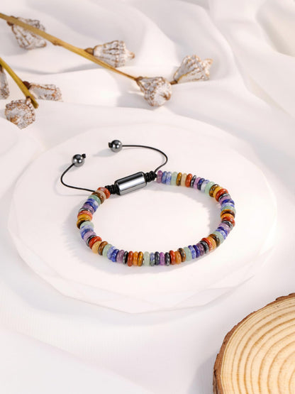Top Plaza 7 Chakra Crystal Bracelet Natural Gemstone Beaded Yoga Meditation Bracelets Jewelry for Women Men Christmas Gifts