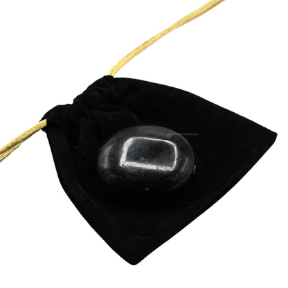 Black Tourmaline Crystals and Healing Stones - Large Palm Stone Crystals Piedra - Crystal for Good Luck, Positive Energy, Meditation - Unique Stocking Stuffers and Birthday Gifts for Women, Men