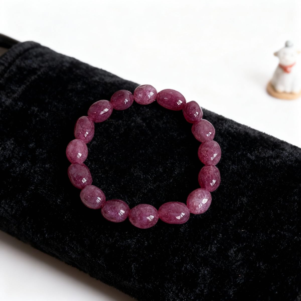 APMUTSS Natural Crystal Beaded Bracelet for Women, Genuine Gemstone Stretch Bracelet 8–10mm Irregular Stone Beads, Colorful Healing Crystal Jewelry for Everyday Wear and Gift
