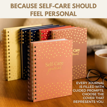 Daily Self Care Journal for Women - A5, Wellness Journal with Prompts - Goal Journal for Happiness,Mindfulness,Productivity & Personal Development - Reduce Stress & Improve Mental Health - Pink