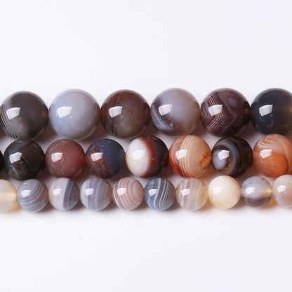 36PCS 10MM Red Coffee Agate Stone Beads for DIY Jewelry Making Bracelet Necklace Energy Healing 15Inch