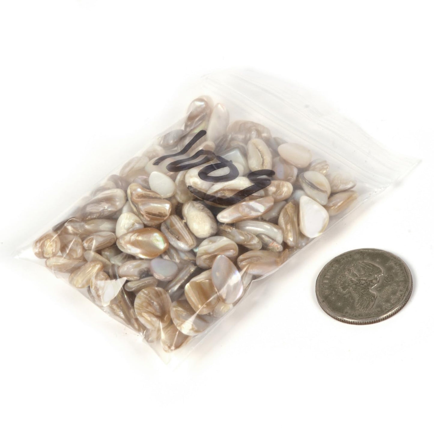Justinstones Brown Shell Chips Crushed Tumbled Stone Crystal Healing Embellishments 100 Grams