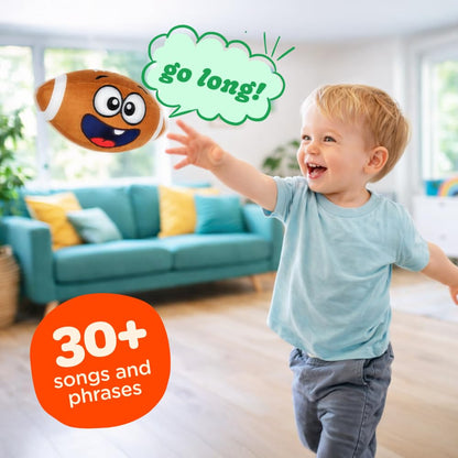 Move2Play, Hilariously Interactive Toy with Music & Sound Effects for Boy & Girl | Ball for Toddler & Baby | 6, 12, 18+ Months | 1, 2, 3+ Year Old (Football)