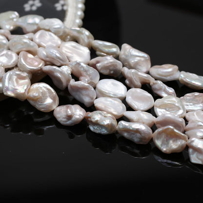 QSLLER Baroque Pearl Beads Irregular Natural Freshwater Cultured Pearl Beads for Jewelry Making Neckalce Craft DIY