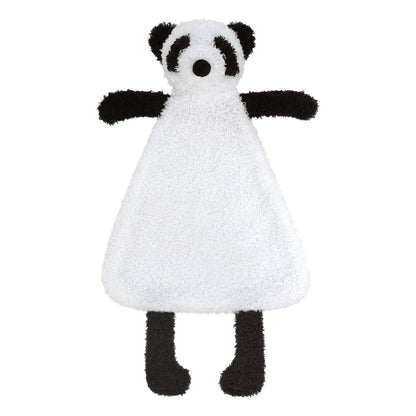Doindute Baby White Panda Soft Stuffed Animal Security Blanket, Plush Panda Character Lovey Blanket, Baby Shower/Nursery Gift, Newborn Infant Toddler Snuggle Blankie for Boys Girls, 16 Inches