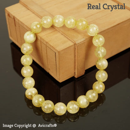 Avicrafts Original Citrine Bracelets, Balance Unisex, Yoga Chakra Blue Gemstone Bracelet, Citrine Jewelry Genuine natural stone bracelet, precious stone Gift