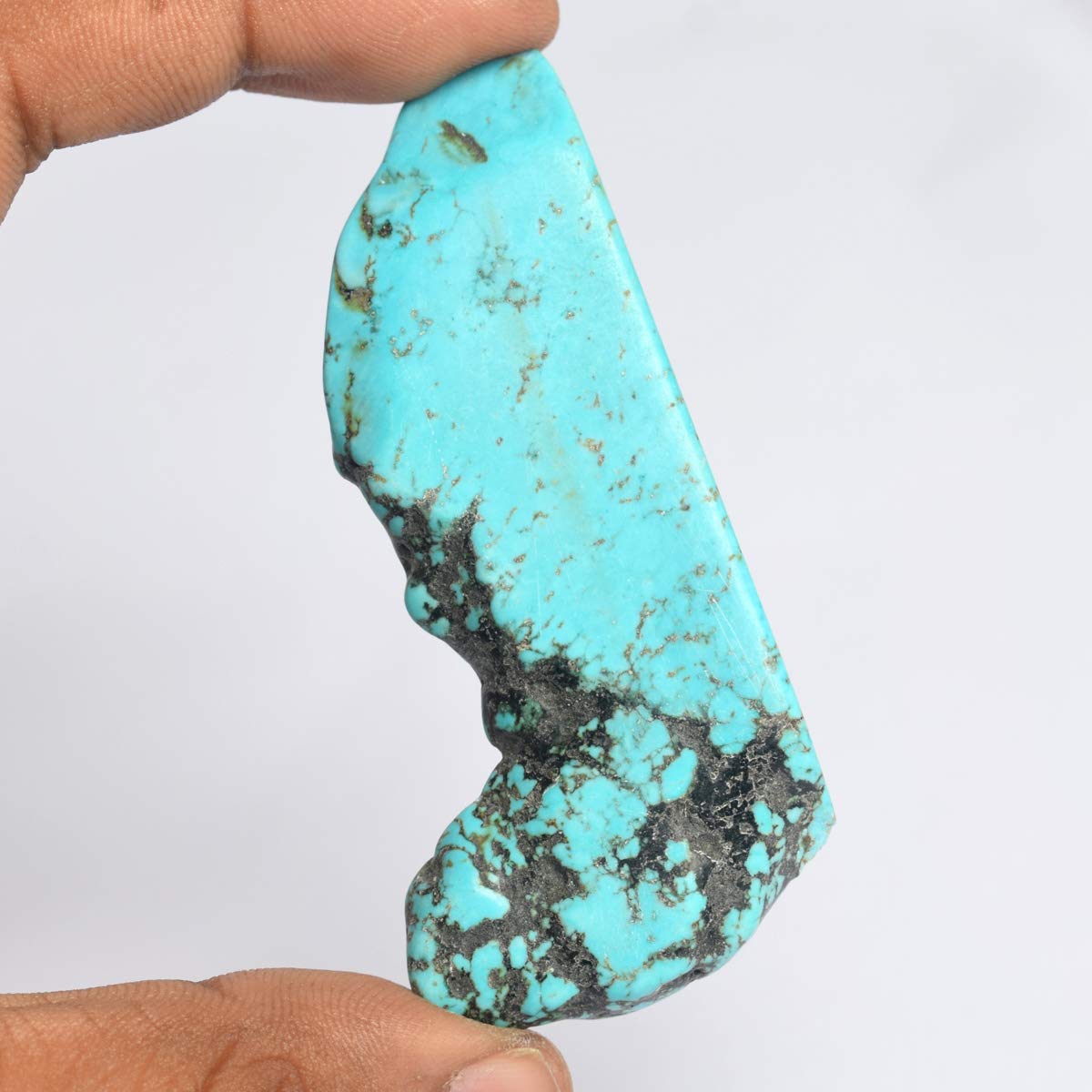 148.00 Ct Natural Raw Blue Turquoise Slab, Protective Untreated Blue Turquoise, Healing Crystal Loose Gem