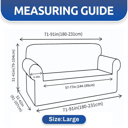 XINEAGE 2026 New 1 Piece Couch Covers for 3 Cushion Couch (79"-91") Stretch Sofa Cover Slipcover Pet Friendly Soft Washable Furniture Protector with Elastic Bottom for Kids,Dog (Sofa, Light Gray)