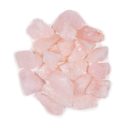 Crystal Allies 1 Pound Bulk Rough Rose Quartz Reiki Crystal Healing Stones Large 1"